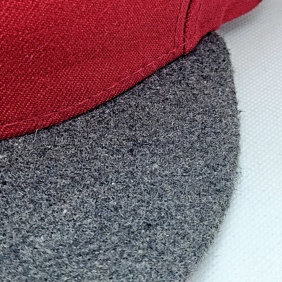 **RARE** BOSTON RED SOX New Era 59Fifty Fitted 7 1/4 RED/GREY 100% Wool Crown - Picture 4 of 11